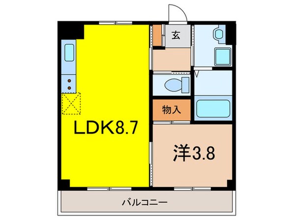 エンベロップ宝塚の物件間取画像